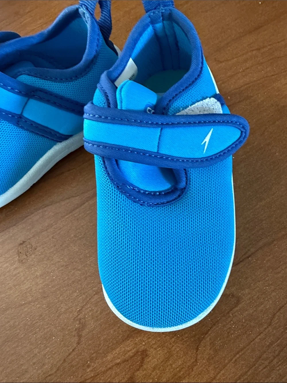Speedo Kids' Blue Water Shoes with strap and Velcro